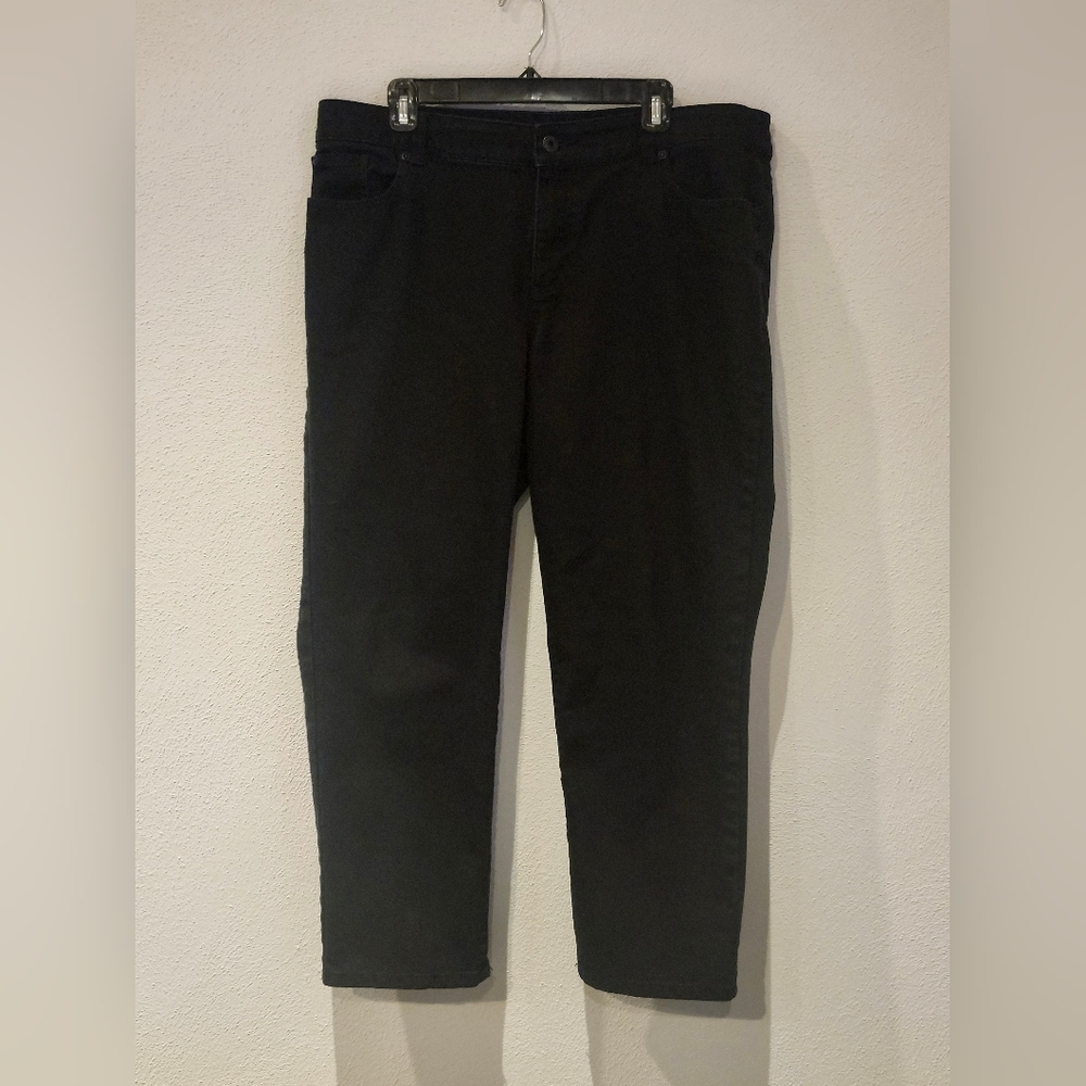 Chico's Platinum Women's Black Straight Leg Jeans